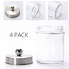 Tbestmax Glass Qtip Holder Dispenser, 10-Ounce Bathroom Containers Apothecary Jars