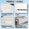 60 Sets Plastic Drawer Stops Non-Slip Drawer Stopper for Dressers,
