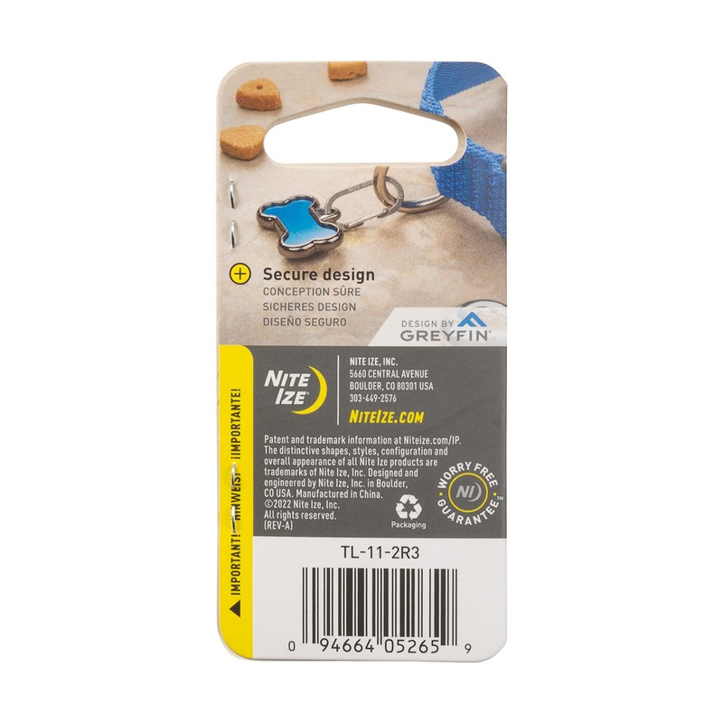 Nite IZE MicroLink Pet Tag Carabiner, Stainless Steel Cat and