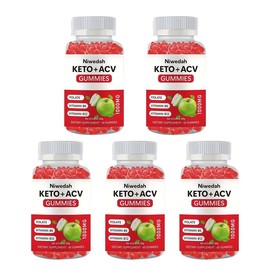 Zero Sugar Best Sellers Triple Combo 3-in-1 Probiotic, Apple Cider Vinegar with Vitamin B12 and Probiotics for Bloating Relief, Vitamin D Gummies. Gluten-free, vegan, non-GMO and gelatin-free.:_5pcs