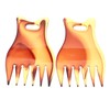 Beavorty 2pcs Men Wide Tooth Styling Comb Boar Bristle Oil