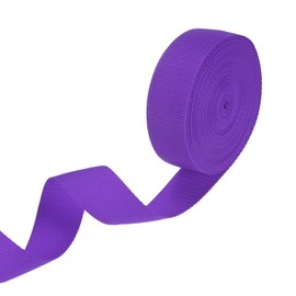 M METERXITY Polypropylene Webbing, 10 Yards 1.5 Inch Durable Poly Strapping Poly Webbing Strapping for Indoor/Outdoor DIY Gear Repair/DIY Crafting/Furniture/ [Dark Purple]