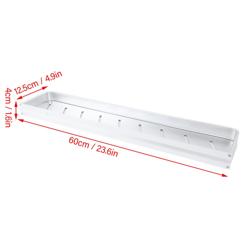 Bathroom Space Aluminum Shelf Bathroom Wall Mounted Drill Free Shelf