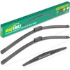26" 17" 12" Windshield Wiper Blades Replacement for Honda HRV