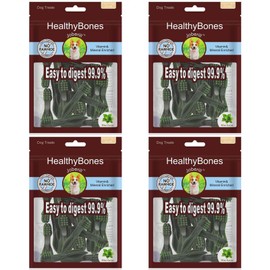 UrbanX HealthyBones Original Natural Dog Dental Care Mint Snacks Oral Health Dog Food for Maltipoo and Other Small Hybrid Dogs, 60 Count
