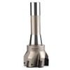 OSCARBIDE Indexable End Mill,R8 Shank,2-1/2" Cutting Dia, 6-1/4" Length, 90°,