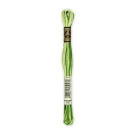 DMC 117-92 6 Strand Embroidery Cotton Floss, Variegated Avocado, 8.7-Yard