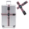 Travelkin Luggage Straps TSA Approved - Adjustable Cross Suitcase Straps