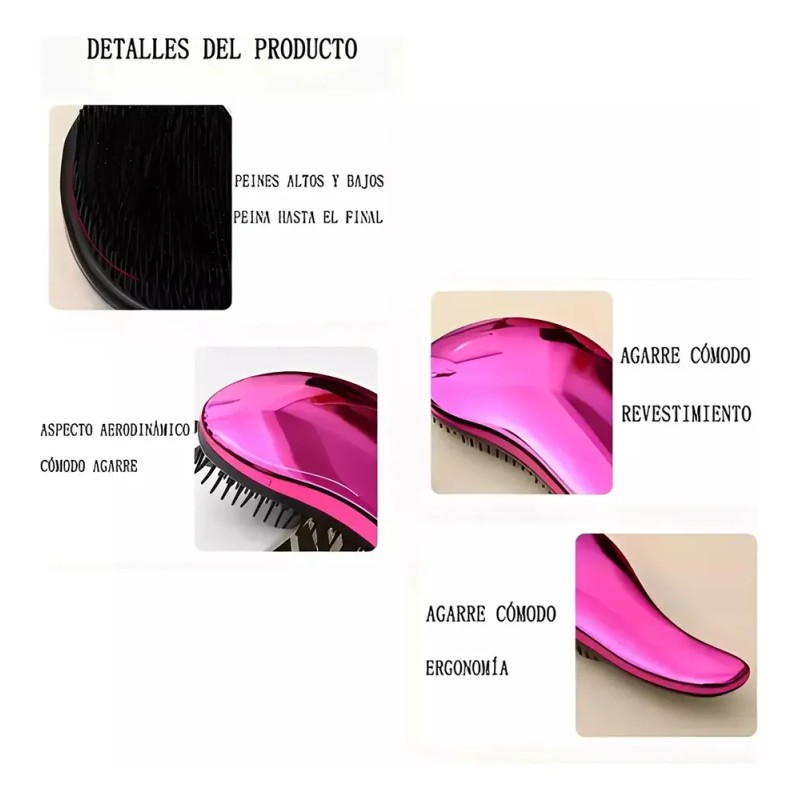 5 Cepillos Para Extensiones Cabello Peine Peines De Peluquer