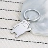 xutao Stainless Steel Cute Frog Keychain Gifts for Women Girls