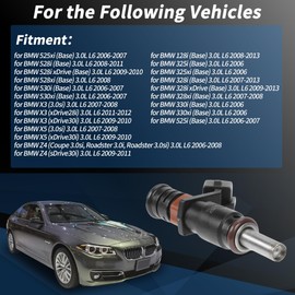 FUELHOOD Pack of 1 No.7531634/13537531634 Fuel Injector 6 Holes for 128i 325i 325xi 328i 328xi 330i 330xi 525i 525xi 528i 528xi 530i 530xi X3 X5 Z4 3.0L