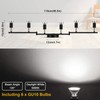 Ascher 6-Light LED Track Lighting Kit, Flexibly Rotatable Light Heads,