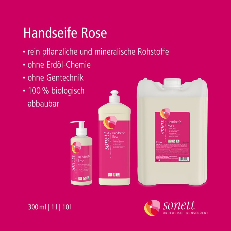 Rose Hand Soap Basic care for hands, face and whole