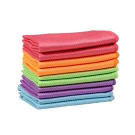 Glass Cleaning Cloth, Cleaning Cloth, Fish Scale Microfiber Polishing Cleaning Cloths, Reusable Lint Free Cleaning Towels Absorbable Wipes, for Cleaning Glass Car Kitchen(10 Pcs,size:30 * 40)