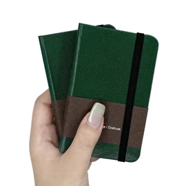 TUNJILOOL Notebook A7, Dotted Journal 2 Piece Notebook Set, 192 Pages Notebooks Hardcover, Premium 80 gsm Papie Thick, PU Hard Cover Notebook for Women and Men in the Office or School