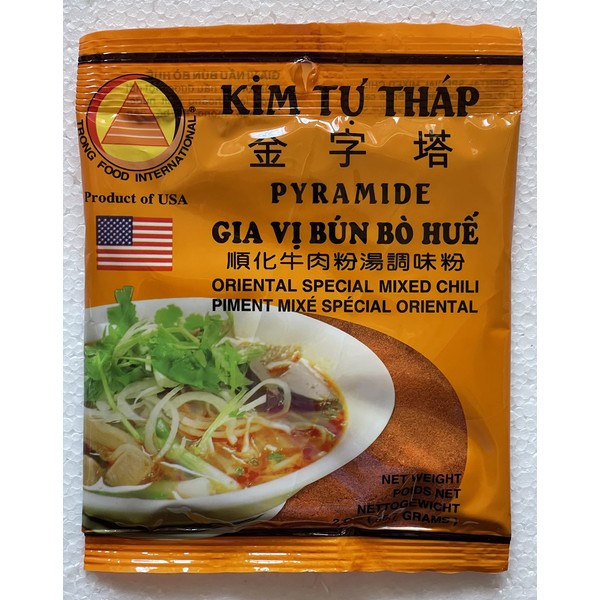 D&D Gold, Vietnamese-Oriental Vietnamese Mixed Chili Powder (Gia Vi Nau Bun Bo Hue), 2 oz