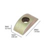 20pcs 8mm Hole Diameter Metal Half Moon Nut Furniture Connector