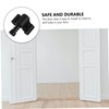 ORFOFE Barn Door Hangers Rollers Sliding Door Stopper Black Door
