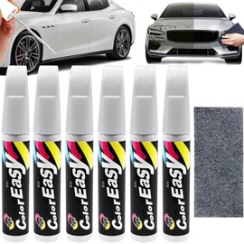 Pack of 6 Paint Pens Car White, Car Repair Paint Car Brush, Car Scratch Repair Pen, Paint Pen Car High Coverage, Paint Pen Car Paint Repair, Car Paint Repair for Car Scratch Repair