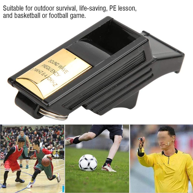 Molten Plastic Referee Whistle Valk-Ee-N, Black, Referee Whistle, Grip, Professional