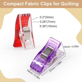 Sewing Clips - 40 Pcs Fabric Sewing Clips Plastic Wonder Clips for Quilting, Dressmaking, Crafting for Sewing Projects & Hanging Objects, Quilting Crafting Clips for Sewing,Dressmaking Crafting