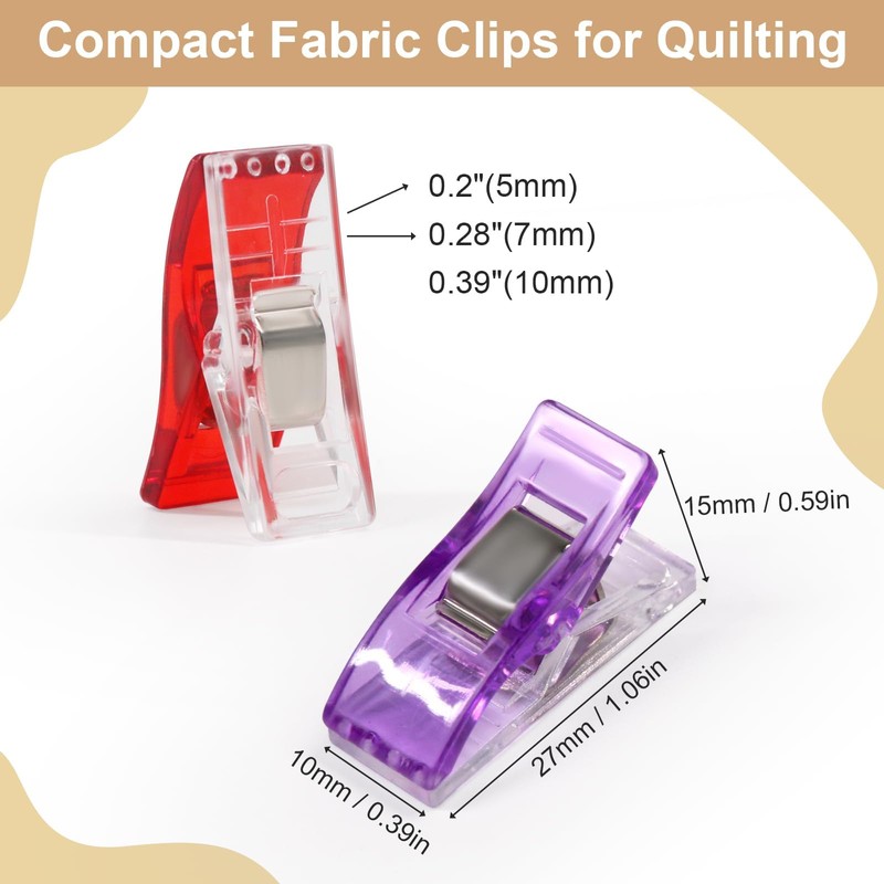 Sewing Clips - 40 Pcs Fabric Sewing Clips Plastic Wonder