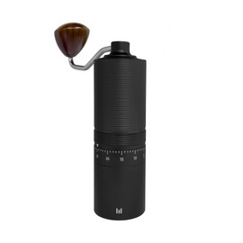 Macnoa Grind Craft Manual Coffee Grinder – 60 Grind Settings, Titanium Burr, Compact and Portable for Espresso, French Press, and Pour Over Brewing, Black.