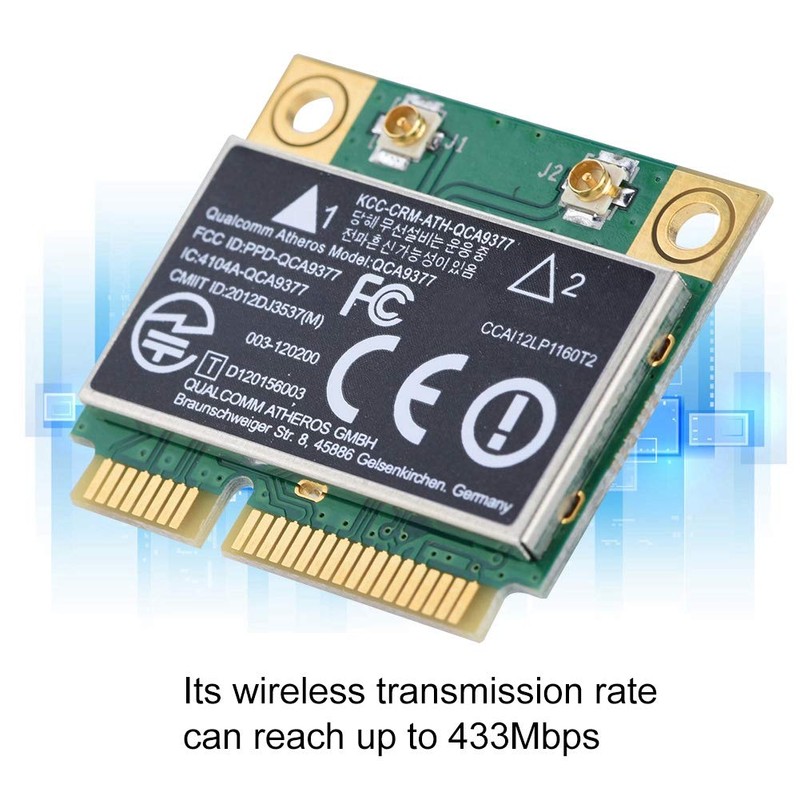 High Speed Network Adapter PCI Express Mini Card, 2.4G/5Ghz Dual-Band