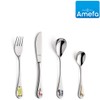 Amefa Kids Safari Kids Cutlery Set Stainless Steel 4 Piece