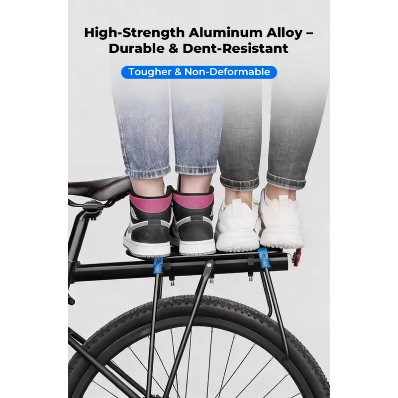 Universal Adjustable Aluminum Alloy Bike Rear Rack Heavy Duty 220lb