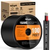 Nilight 100FT 16AWG Oxygen-Free Copper Wire Red Black Electrical Wire