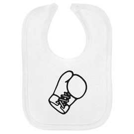 Azeeda 'Boxing Glove' Soft Cotton Baby Bib (BI00015135)