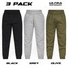 Ultra Performance 3 Pack Boys Sweatpants Kids Clothes Active Soft