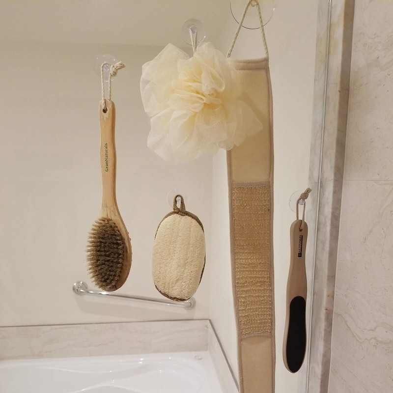 dophee 10-Pack Suction Cups for Glass Table Tops, Rubber Clear