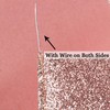 MEEDEE Rose Gold Glitter Ribbon - 2.5 Inch Brown Metallic,