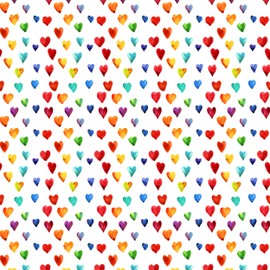 Tischdeko Pack of 20 Cocktail Napkins, Many Colourful Hearts Love