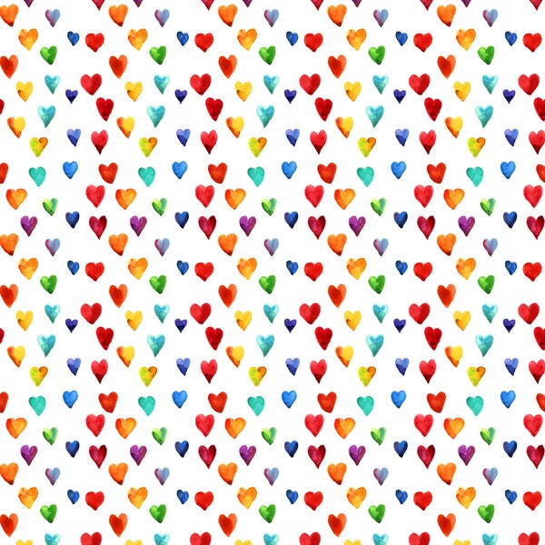 Tischdeko Pack of 20 Cocktail Napkins, Many Colourful Hearts Love
