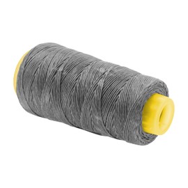 Mandala Crafts Waxed Whipping Twine Marine Waxed Sail Twine & Needle - 1mm 164 YDs Lashing Cord Waxed Twine Lacing Cord Wax Strings - Gray Twine Tie Dye String