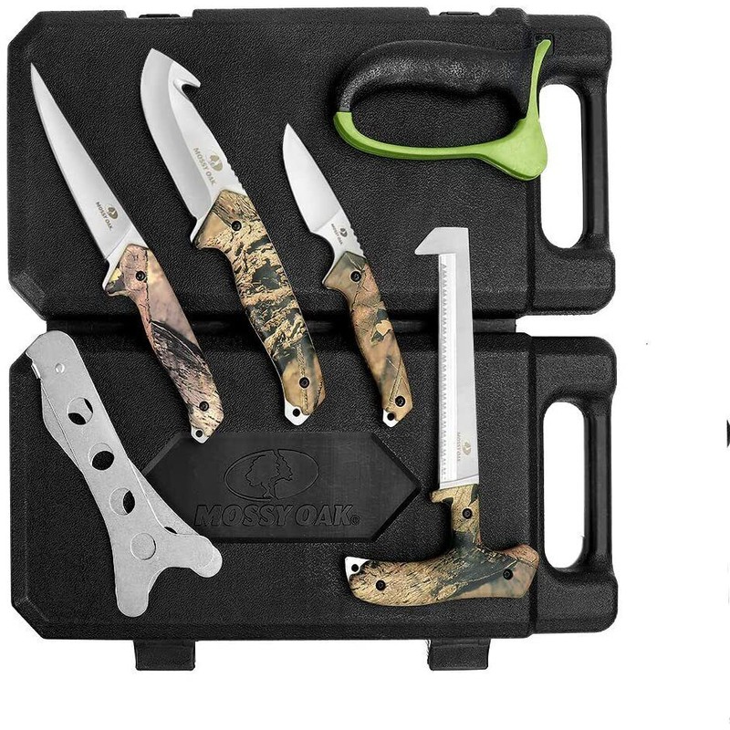 MOSSY OAK 8 PCS Hunting Field Dressing Kit-Portable Butcher GameProcessor