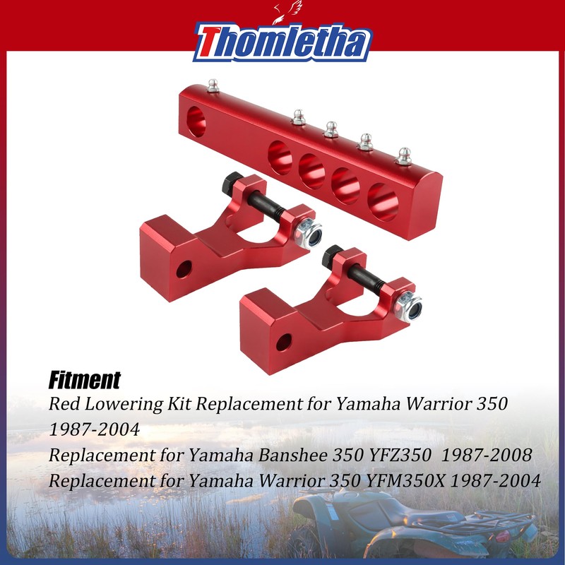 Red Lowering Kit Replacement for Yamaha Warrior 350 1987-2004