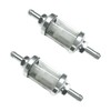 2PCS 5/16" Car Fuel Filter (Silver)