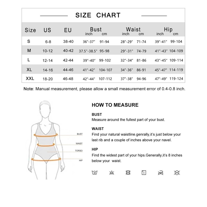 YNIQUE Conjunto de Bikini de Cintura Alta para Mujer, Control