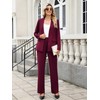 Aotasely Women's 2 Piece Suits Business Casual Outfits Straight Wide
