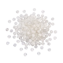 Beadthoven 1000pcs Acrylic Clear Letter Beads 7mm Flat Round Discs A-Z Alphabet Pony Beads Spacer Beads White Lettering for Jewelry Bracelet