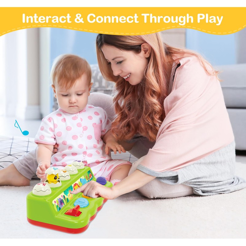 Baby Toys 6 to 12 Months, Musical Pop-Up Cause and