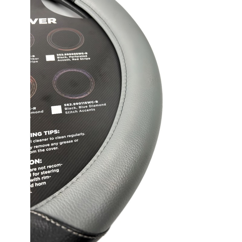 AUTOMANN Premium Vinyl Semi Truck Steering Wheel Cover, 18 inch