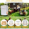 DSTANA DSTANA DIY Chicken Feeder No Waste 8 Ports Automatic