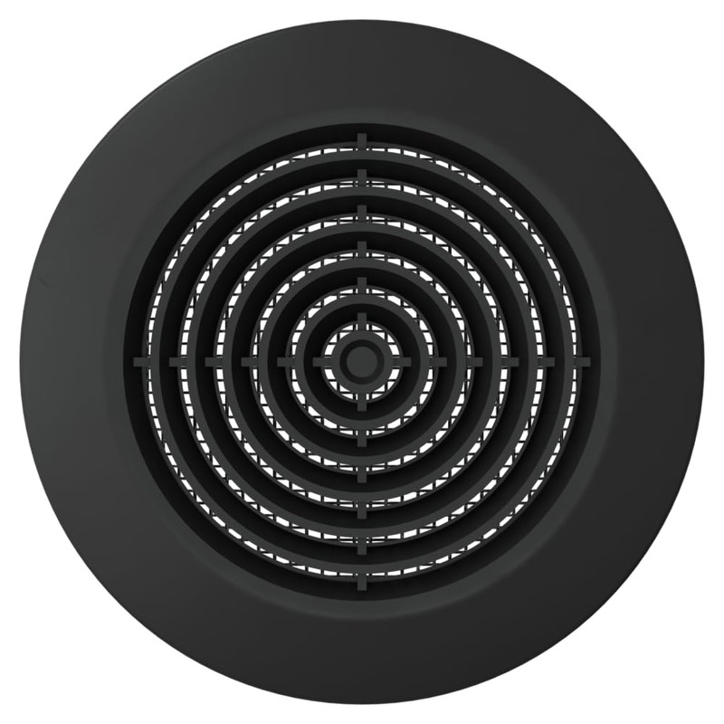 Awenta 4" Inch Black Round Ceiling Vent Cover - Plastic
