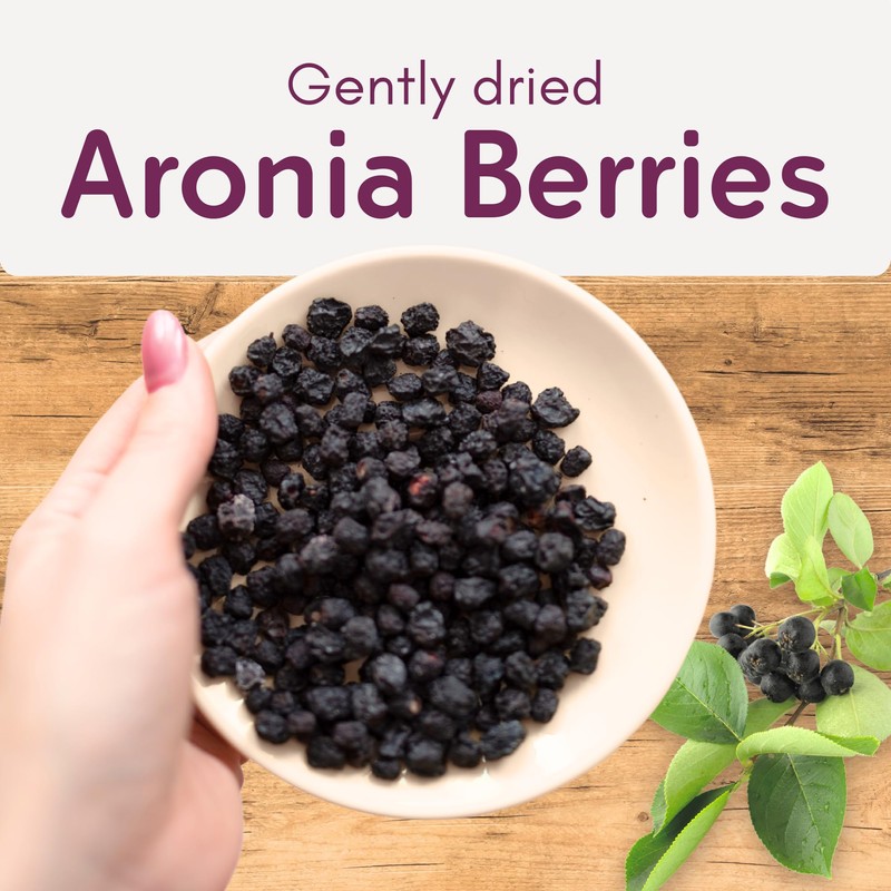 Organic Dried Aronia Berries 7.1 oz (6-Pack) – No Sugar