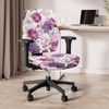 CREAMIC Purple Rose Office Chair Cover Computer Office Chair Cover